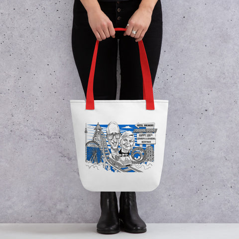 Image of Merryman Tote Bag (blue print, one sided, no names!)