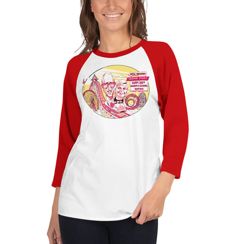 Image of 3/4 sleeve raglan Merryman shirt (no back print!)