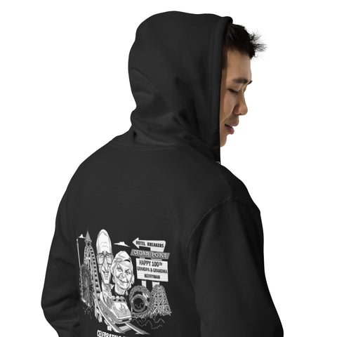 Image of Merryman Black Zip Hoodie (sorry about your family, no names)
