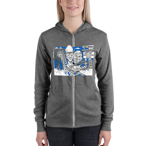 Image of Unisex zip hoodie
