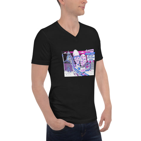 Image of Unisex Short Sleeve V-Neck T-Shirt