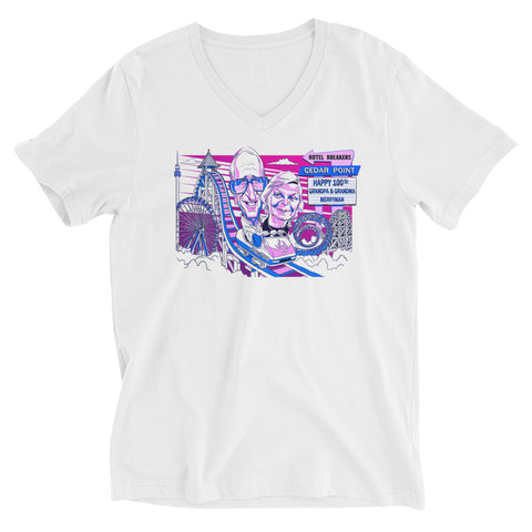 Image of Unisex Short Sleeve V-Neck T-Shirt