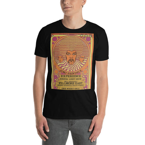 Image of Hendrix Poster Short-Sleeve Unisex T-Shirt