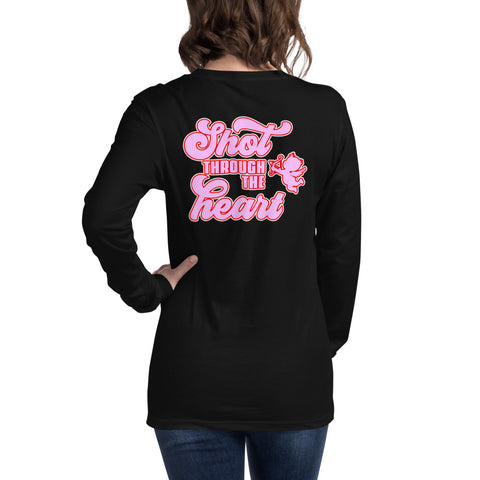 Image of Shot Through The Heart - Unisex Long Sleeve Tee