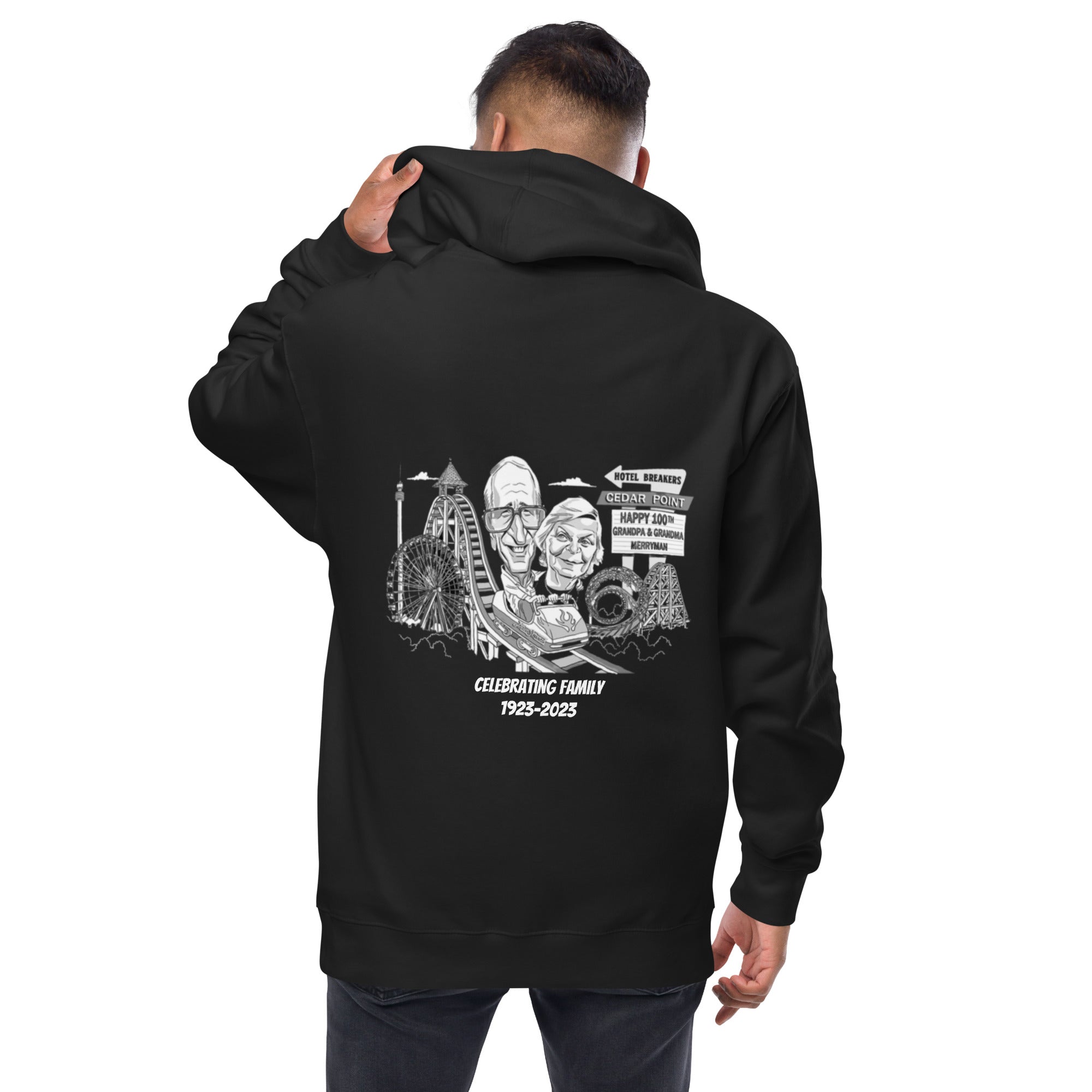 Merryman Black Zip Hoodie (sorry about your family, no names)