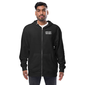 Merryman Black Zip Hoodie (sorry about your family, no names)