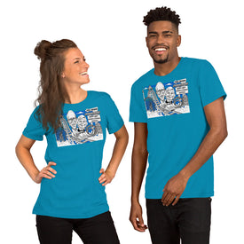 Merryman Unisex t-shirt (blue print w/ mulitple color options)