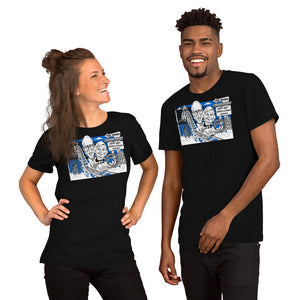 Merryman Unisex t-shirt (blue print w/ mulitple color options)