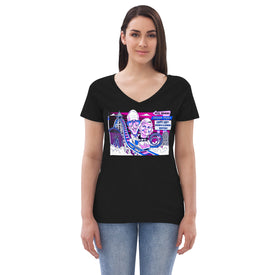 Women’s recycled v-neck t-shirt