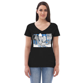 Women’s recycled v-neck t-shirt