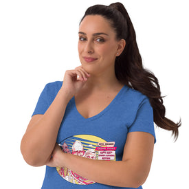 Women’s recycled v-neck t-shirt