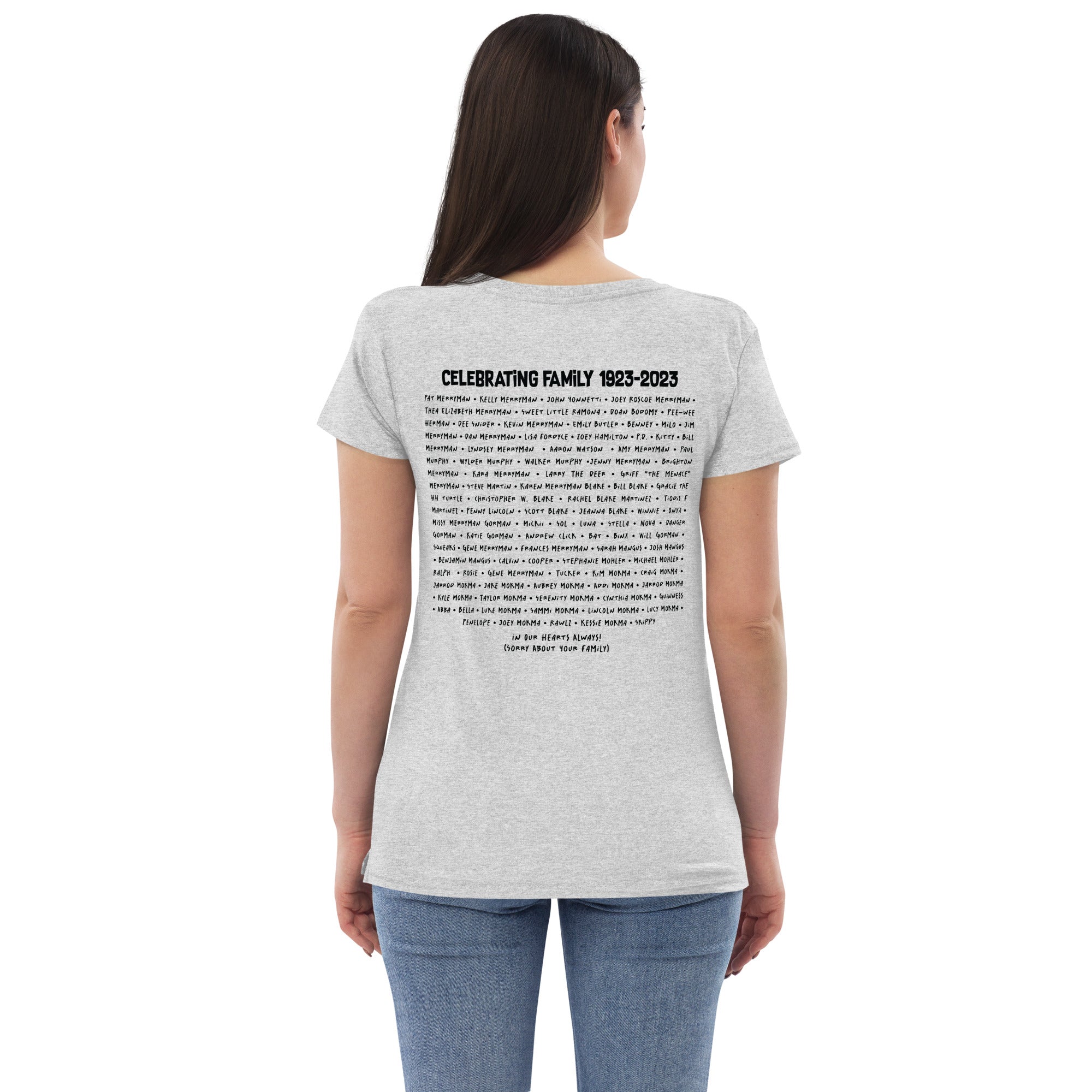 Women’s recycled v-neck t-shirt