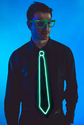 Light-up Neck Tie - White