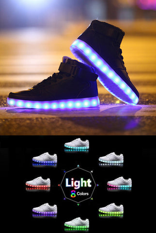 Image of Light-up Hightop Shoes – Black
