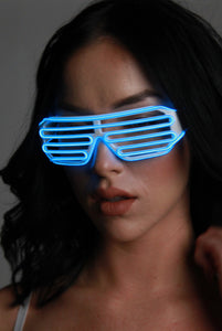 Light-up Shutter Glasses - Blue
