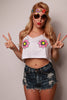 Electric Daisy Glowing Crop Top