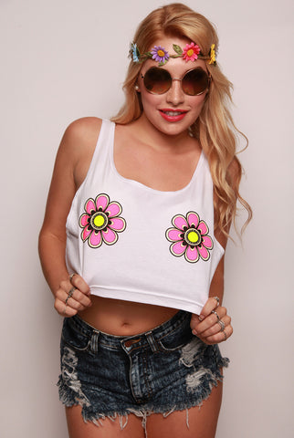 Image of Electric Daisy Glowing Crop Top