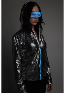 Light-up Disco Hoodie Silver