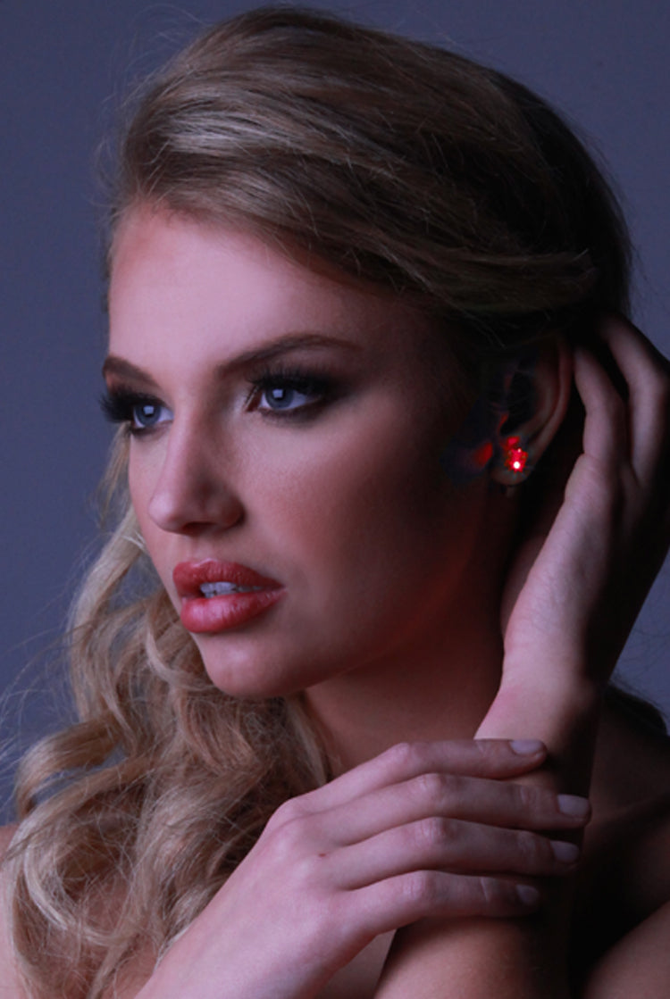LED Earrings-Red