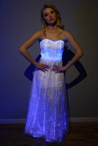 Image of Fiber Optic Gown Dress