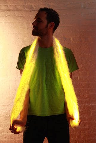 Image of Light Up Glow Fur LED Boa Scarf
