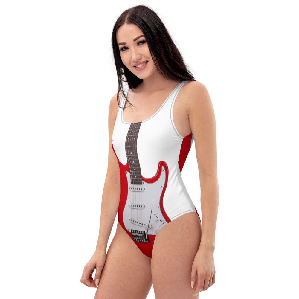Electric Guitar One-Piece Swimsuit