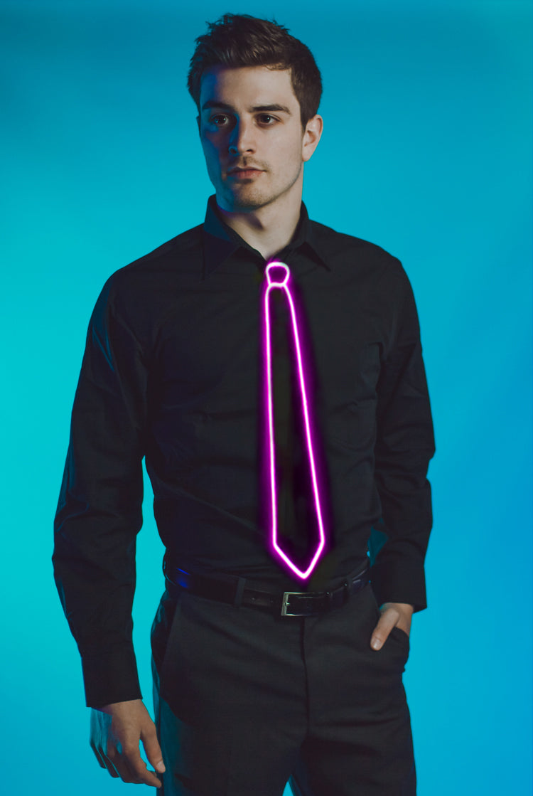 Light Up Tie Pink