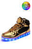 Light-up High Top Shoes Gold