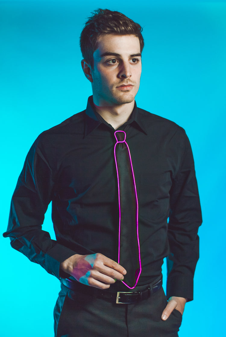 Light-up Neck Tie - Pink