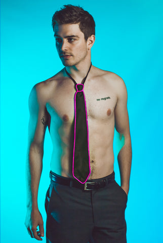 Image of Light-up Neck Tie - Pink