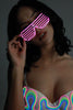 Light-up Shutter Glasses - Pink