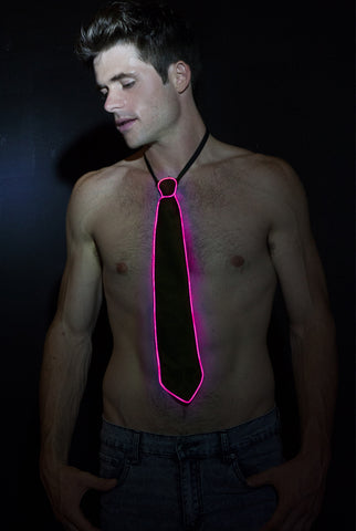 Image of Light-up Neck Tie - Pink