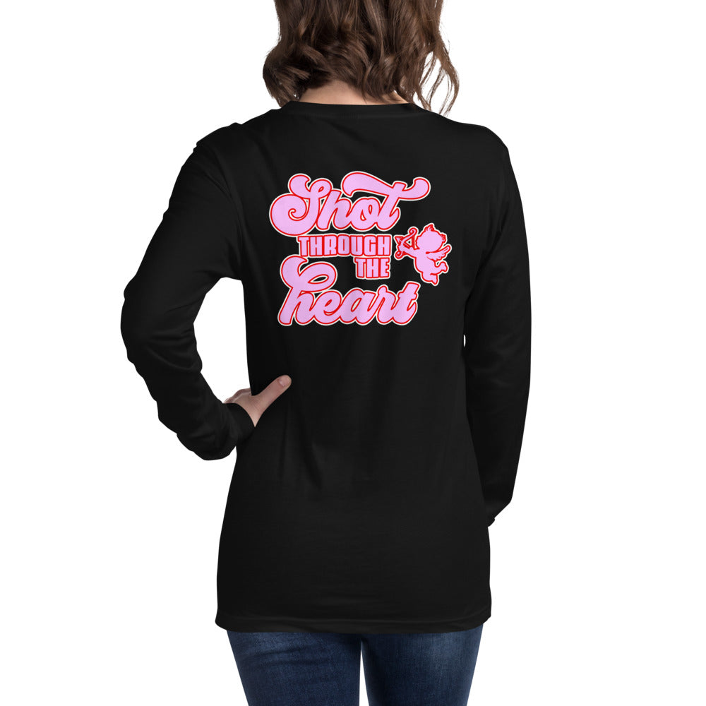 Shot Through The Heart - Unisex Long Sleeve Tee