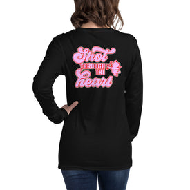 Shot Through The Heart - Unisex Long Sleeve Tee