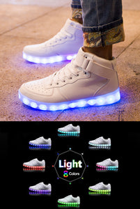 Light-up Hightop Shoes - White